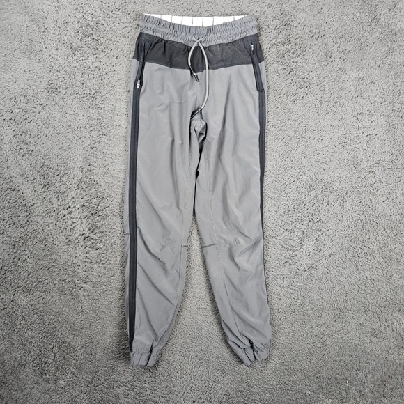 lululemon athletica Pants - Lululemon Grey Black Track Jogger Pants Athletic Women's Size 23" Waist